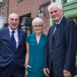 Pictured at the Limerick Civic Trust Ladies Lunch were David O'Brien, Limerick Civic Trust, Emily Ross, SportsTech Ireland and Brian McLoghlin, Limerick Civic Trust. Picture: Cian Reinhardt/ilovelimerick.