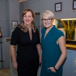 Pictured at the Limerick Civic Trust Ladies Lunch were Maria O'Gorman Skelly, Strand Hotel Limerick and Emily Ross, SportsTech Ireland. Picture: Cian Reinhardt/ilovelimerick
