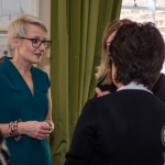 Pictured at the Limerick Civic Trust Ladies Lunch Emily Ross speaking with guests on the afternoon. Picture: Cian Reinhardt/ilovelimerick