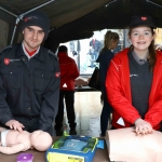 Shane Purcell and Caoimhe Keogh from The Order of Malta demonstrating some life saving techinques at the Festival of Kindness fun day. Picture: Sophie Goodwin/ilovelimerick