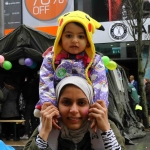 Nora Khald and daughter Dimah Abuabah at the Festival of Kindness fun day on Bedford Row, Limerick. March 10, 2018. Picture: Sophie Goodwin/ilovelimerick