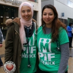 Anna Howard and Marah Hasan from The University of Limerick Medical School at the Festival of Kindness fun day on Bedford Row, Limerick. March 10, 2018. Picture: Sophie Goodwin/ilovelimerick