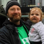 Justin Gearing and daughter Bryanna  from The University of Limerick Medical School at the Festival of Kindness fun day on Bedford Row, Limerick. March 10, 2018. Picture: Sophie Goodwin/ilovelimerick