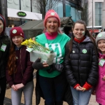 Eimear Greaney, Emma Nagle, Siobhan Everard, educational leader on the board of Pay it Forward, Emma O'Rourke and Isobella Daltan at the Festival of Kindness fun day on Bedford Row, Limerick. March 10, 2018. Picture: Sophie Goodwin/ilovelimerick