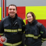 Anthony Kirby and Rachael Freyne from Limerick Fire and Rescue at the Festival of Kindness fun day on Bedford Row, Limerick. March 10, 2018. Picture: Sophie Goodwin/ilovelimerick