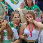 Limerick hurlers homecoming 2022 - supporters in green and white swept into the city and the TUS Gaelic Grounds to welcome the three-in-a-row All-Ireland hurling champions. Picture: Kris Luszczki/ilovelimerick