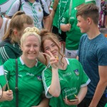 Limerick hurlers homecoming 2022 - supporters in green and white swept into the city and the TUS Gaelic Grounds to welcome the three-in-a-row All-Ireland hurling champions. Picture: Kris Luszczki/ilovelimerick