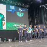 Limerick hurlers homecoming 2022 - supporters in green and white swept into the city and the TUS Gaelic Grounds to welcome the three-in-a-row All-Ireland hurling champions. Picture: Kris Luszczki/ilovelimerick