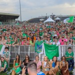 Limerick hurlers homecoming 2022 - supporters in green and white swept into the city and the TUS Gaelic Grounds to welcome the three-in-a-row All-Ireland hurling champions. Picture: Kris Luszczki/ilovelimerick