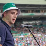 Limerick hurlers homecoming 2022 - supporters in green and white swept into the city and the TUS Gaelic Grounds to welcome the three-in-a-row All-Ireland hurling champions. Picture: Kris Luszczki/ilovelimerick