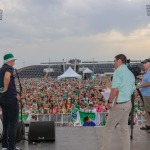 Limerick hurlers homecoming 2022 - supporters in green and white swept into the city and the TUS Gaelic Grounds to welcome the three-in-a-row All-Ireland hurling champions. Picture: Kris Luszczki/ilovelimerick