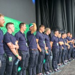 Limerick hurlers homecoming 2022 - supporters in green and white swept into the city and the TUS Gaelic Grounds to welcome the three-in-a-row All-Ireland hurling champions. Picture: Kris Luszczki/ilovelimerick