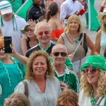 Limerick hurlers homecoming 2022 - supporters in green and white swept into the city and the TUS Gaelic Grounds to welcome the three-in-a-row All-Ireland hurling champions. Picture: Kris Luszczki/ilovelimerick