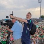 Limerick hurlers homecoming 2022 - supporters in green and white swept into the city and the TUS Gaelic Grounds to welcome the three-in-a-row All-Ireland hurling champions. Picture: Kris Luszczki/ilovelimerick