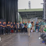 Limerick hurlers homecoming 2022 - supporters in green and white swept into the city and the TUS Gaelic Grounds to welcome the three-in-a-row All-Ireland hurling champions. Picture: Kris Luszczki/ilovelimerick