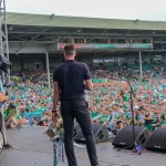 Limerick hurlers homecoming 2022 - supporters in green and white swept into the city and the TUS Gaelic Grounds to welcome the three-in-a-row All-Ireland hurling champions. Picture: Kris Luszczki/ilovelimerick