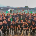 Limerick hurlers homecoming 2022 - supporters in green and white swept into the city and the TUS Gaelic Grounds to welcome the three-in-a-row All-Ireland hurling champions. Picture: Kris Luszczki/ilovelimerick