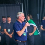 Limerick hurlers homecoming 2022 - supporters in green and white swept into the city and the TUS Gaelic Grounds to welcome the three-in-a-row All-Ireland hurling champions. Picture: Kris Luszczki/ilovelimerick