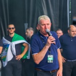 Limerick hurlers homecoming 2022 - supporters in green and white swept into the city and the TUS Gaelic Grounds to welcome the three-in-a-row All-Ireland hurling champions. Picture: Kris Luszczki/ilovelimerick