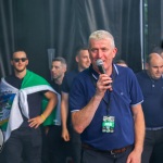 Limerick hurlers homecoming 2022 - supporters in green and white swept into the city and the TUS Gaelic Grounds to welcome the three-in-a-row All-Ireland hurling champions. Picture: Kris Luszczki/ilovelimerick