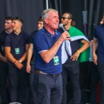 Limerick hurlers homecoming 2022 - supporters in green and white swept into the city and the TUS Gaelic Grounds to welcome the three-in-a-row All-Ireland hurling champions. Picture: Kris Luszczki/ilovelimerick