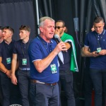 Limerick hurlers homecoming 2022 - supporters in green and white swept into the city and the TUS Gaelic Grounds to welcome the three-in-a-row All-Ireland hurling champions. Picture: Kris Luszczki/ilovelimerick