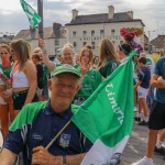Limerick hurlers homecoming 2022 - supporters in green and white swept into the city and the TUS Gaelic Grounds to welcome the three-in-a-row All-Ireland hurling champions. Picture: Kris Luszczki/ilovelimerick