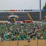 Limerick hurlers homecoming 2022 - supporters in green and white swept into the city and the TUS Gaelic Grounds to welcome the three-in-a-row All-Ireland hurling champions. Picture: Kris Luszczki/ilovelimerick