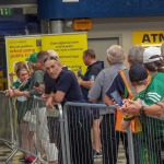 Limerick hurlers homecoming 2022 - supporters in green and white swept into the city and the TUS Gaelic Grounds to welcome the three-in-a-row All-Ireland hurling champions. Picture: Kris Luszczki/ilovelimerick