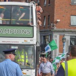 Limerick hurlers homecoming 2022 - supporters in green and white swept into the city and the TUS Gaelic Grounds to welcome the three-in-a-row All-Ireland hurling champions. Picture: Kris Luszczki/ilovelimerick