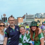 Limerick hurlers homecoming 2022 - supporters in green and white swept into the city and the TUS Gaelic Grounds to welcome the three-in-a-row All-Ireland hurling champions. Picture: Kris Luszczki/ilovelimerick