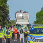 Limerick hurlers homecoming 2022 - supporters in green and white swept into the city and the TUS Gaelic Grounds to welcome the three-in-a-row All-Ireland hurling champions. Picture: Kris Luszczki/ilovelimerick