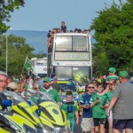 Limerick hurlers homecoming 2022 - supporters in green and white swept into the city and the TUS Gaelic Grounds to welcome the three-in-a-row All-Ireland hurling champions. Picture: Kris Luszczki/ilovelimerick