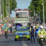 Limerick hurlers homecoming 2022 - supporters in green and white swept into the city and the TUS Gaelic Grounds to welcome the three-in-a-row All-Ireland hurling champions. Picture: Kris Luszczki/ilovelimerick