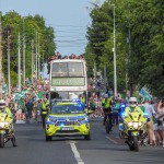 Limerick hurlers homecoming 2022 - supporters in green and white swept into the city and the TUS Gaelic Grounds to welcome the three-in-a-row All-Ireland hurling champions. Picture: Kris Luszczki/ilovelimerick