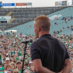 Limerick hurlers homecoming 2022 - supporters in green and white swept into the city and the TUS Gaelic Grounds to welcome the three-in-a-row All-Ireland hurling champions. Picture: Kris Luszczki/ilovelimerick