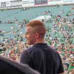 Limerick hurlers homecoming 2022 - supporters in green and white swept into the city and the TUS Gaelic Grounds to welcome the three-in-a-row All-Ireland hurling champions. Picture: Kris Luszczki/ilovelimerick