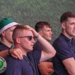 Limerick hurlers homecoming 2022 - supporters in green and white swept into the city and the TUS Gaelic Grounds to welcome the three-in-a-row All-Ireland hurling champions. Picture: Kris Luszczki/ilovelimerick