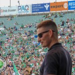 Limerick hurlers homecoming 2022 - supporters in green and white swept into the city and the TUS Gaelic Grounds to welcome the three-in-a-row All-Ireland hurling champions. Picture: Kris Luszczki/ilovelimerick