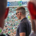 Limerick hurlers homecoming 2022 - supporters in green and white swept into the city and the TUS Gaelic Grounds to welcome the three-in-a-row All-Ireland hurling champions. Picture: Kris Luszczki/ilovelimerick