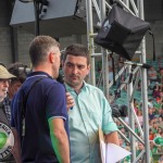 Limerick hurlers homecoming 2022 - supporters in green and white swept into the city and the TUS Gaelic Grounds to welcome the three-in-a-row All-Ireland hurling champions. Picture: Kris Luszczki/ilovelimerick