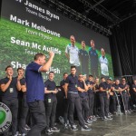 Limerick hurlers homecoming 2022 - supporters in green and white swept into the city and the TUS Gaelic Grounds to welcome the three-in-a-row All-Ireland hurling champions. Picture: Kris Luszczki/ilovelimerick