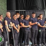 Limerick hurlers homecoming 2022 - supporters in green and white swept into the city and the TUS Gaelic Grounds to welcome the three-in-a-row All-Ireland hurling champions. Picture: Kris Luszczki/ilovelimerick