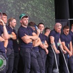 Limerick hurlers homecoming 2022 - supporters in green and white swept into the city and the TUS Gaelic Grounds to welcome the three-in-a-row All-Ireland hurling champions. Picture: Kris Luszczki/ilovelimerick