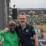 Limerick hurlers homecoming 2022 - supporters in green and white swept into the city and the TUS Gaelic Grounds to welcome the three-in-a-row All-Ireland hurling champions. Picture: Kris Luszczki/ilovelimerick