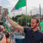 Limerick hurlers homecoming 2022 - supporters in green and white swept into the city and the TUS Gaelic Grounds to welcome the three-in-a-row All-Ireland hurling champions. Picture: Kris Luszczki/ilovelimerick