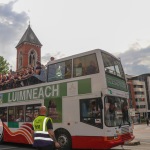 Limerick hurlers homecoming 2022 - supporters in green and white swept into the city and the TUS Gaelic Grounds to welcome the three-in-a-row All-Ireland hurling champions. Picture: Kris Luszczki/ilovelimerick