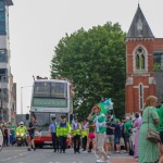 Limerick hurlers homecoming 2022 - supporters in green and white swept into the city and the TUS Gaelic Grounds to welcome the three-in-a-row All-Ireland hurling champions. Picture: Kris Luszczki/ilovelimerick