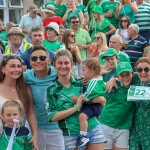 Limerick hurlers homecoming 2022 - supporters in green and white swept into the city and the TUS Gaelic Grounds to welcome the three-in-a-row All-Ireland hurling champions. Picture: Kris Luszczki/ilovelimerick