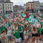 Limerick hurlers homecoming 2022 - supporters in green and white swept into the city and the TUS Gaelic Grounds to welcome the three-in-a-row All-Ireland hurling champions. Picture: Kris Luszczki/ilovelimerick